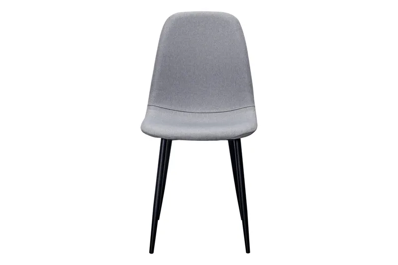Nibe Matstol - Grå/Metallben Svart - Products - Möbler - Fåtölj & stolar - Matstol & köksstol