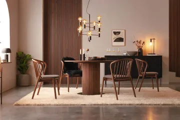 Noira Matstol - Valnöt / Brun - Products - Möbler - Fåtölj & stolar - Matstol & köksstol