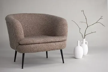 Nordkoster Loungefåtölj - Svart/Beige - Products - Möbler - Fåtölj & stolar - Fåtölj