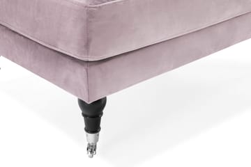 Andrew Fotpall Sammet - Lila/Krom - Products - Möbler - Fåtölj & stolar - Pall & puff - Fotpallar