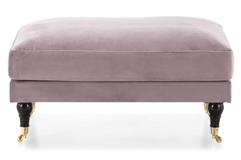 Andrew Fotpall Sammet - Lila/Mässing - Products - Möbler - Fåtölj & stolar - Pall & puff - Fotpallar