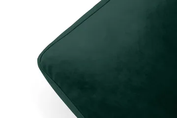 Andrew Fotpall Sammet - Mörkgrön/Krom - Products - Möbler - Fåtölj & stolar - Pall & puff - Fotpallar