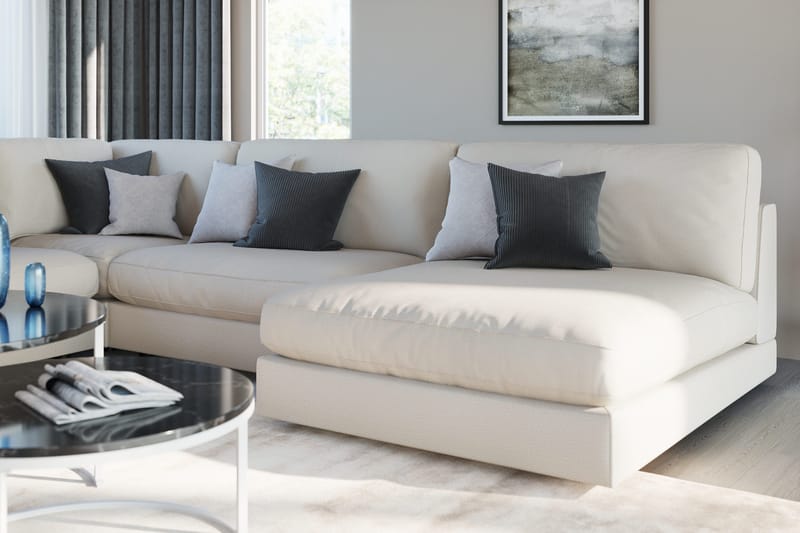Arken Fotpall - Beige - Products - Möbler - Fåtölj & stolar - Pall & puff - Fotpallar