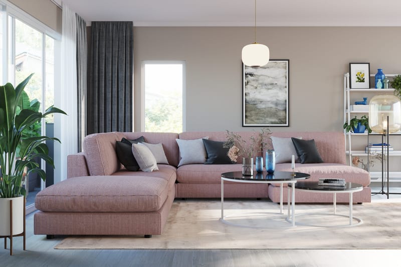 Arken Fotpall - Rosa - Products - Möbler - Fåtölj & stolar - Pall & puff - Fotpallar