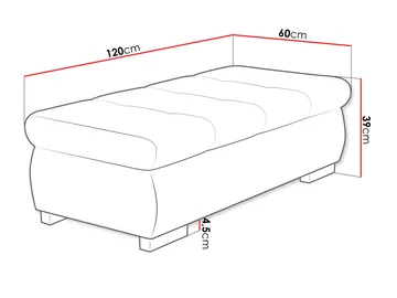 Cerys Fotpall 120 cm - Products - Möbler - Fåtölj & stolar - Pall & puff - Sittpuff