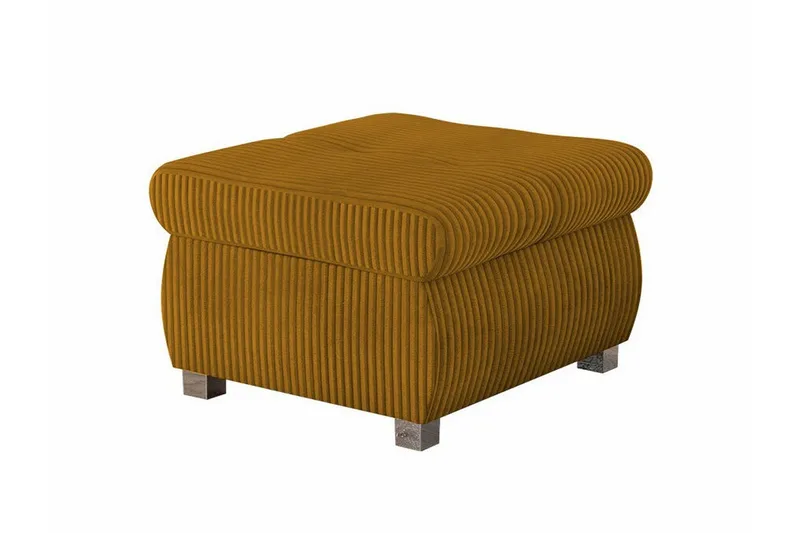 Cerys Fotpall 60 cm, Gul