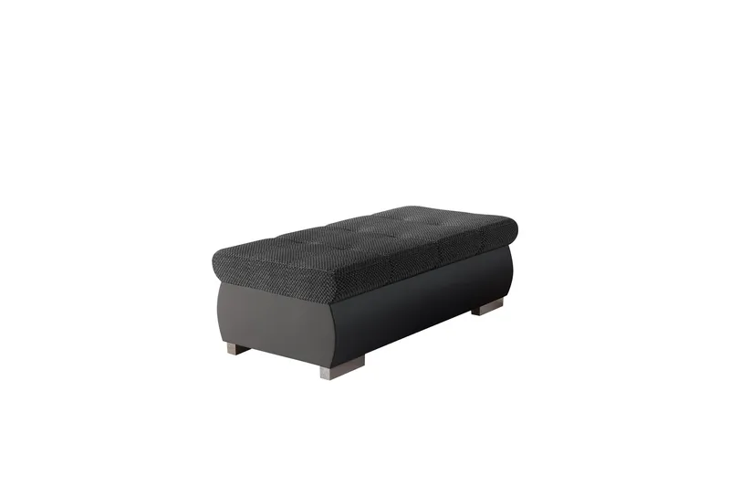 Cerys Fotpall 60 cm - Ljusgrå/Mörkgrå - Products - Möbler - Fåtölj & stolar - Pall & puff - Fotpallar