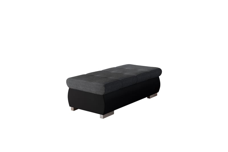 Cerys Fotpall 60 cm - Svart/Mörkgrå - Products - Möbler - Fåtölj & stolar - Pall & puff - Fotpallar