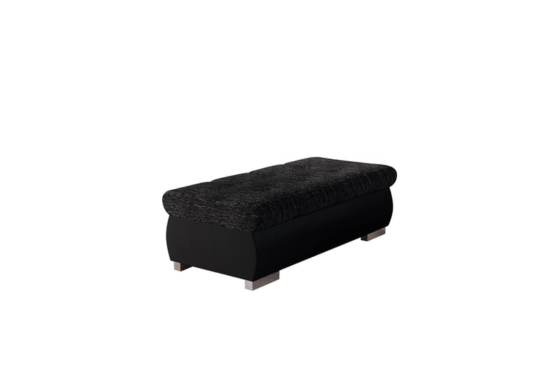 Cerys Fotpall 60 cm - Svart/Mörkgrå - Products - Möbler - Fåtölj & stolar - Pall & puff - Fotpallar