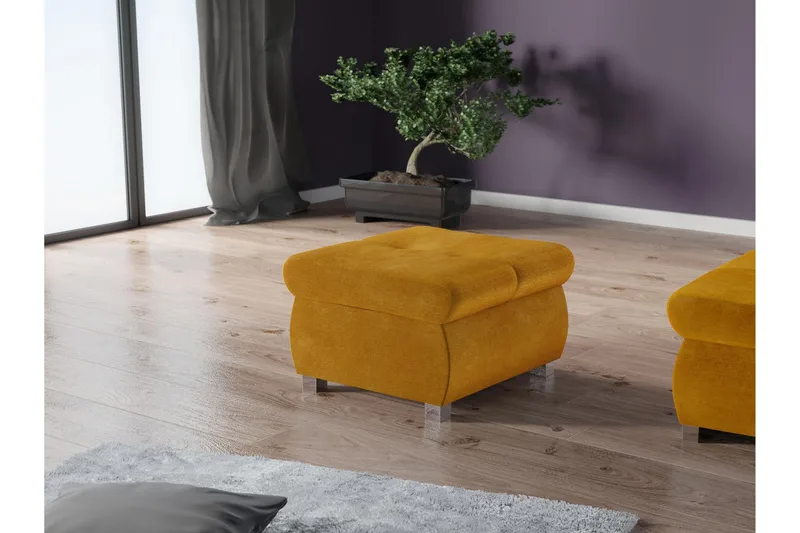 Cerys Sittpuff - Svart - Products - Möbler - Fåtölj & stolar - Pall & puff - Sittpuff