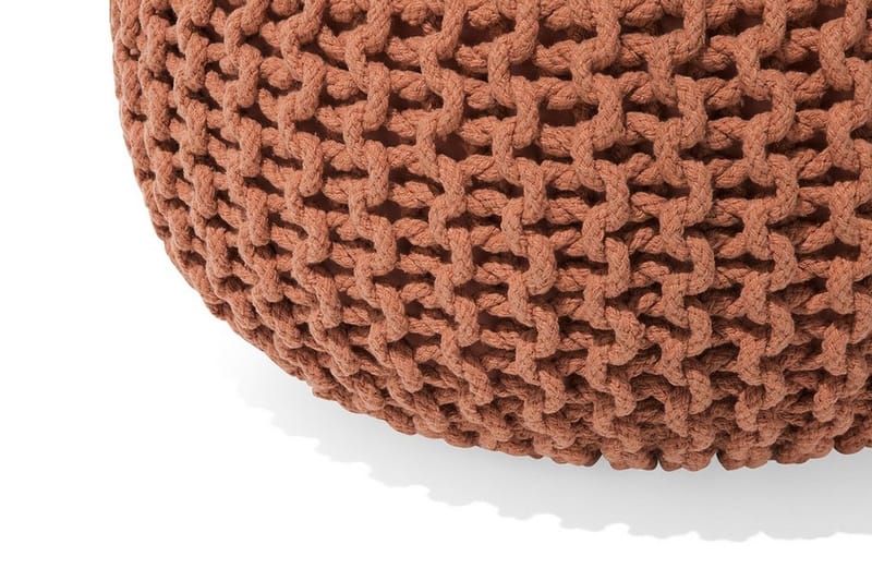 Conrad Sittpuff 50 cm - Brun - Products - Möbler - Fåtölj & stolar - Pall & puff - Sittpuff