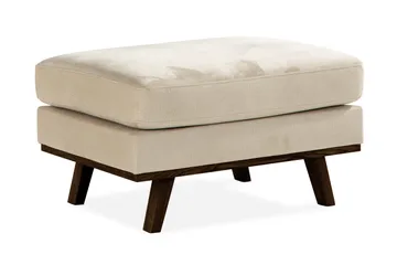 Copenhagen Fotpall Sammet - Beige - Products - Möbler - Fåtölj & stolar - Pall & puff - Fotpallar