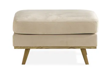 Copenhagen Fotpall Sammet - Beige - Products - Möbler - Fåtölj & stolar - Pall & puff - Fotpallar