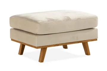 Copenhagen Fotpall Sammet - Beige - Products - Möbler - Fåtölj & stolar - Pall & puff - Fotpallar