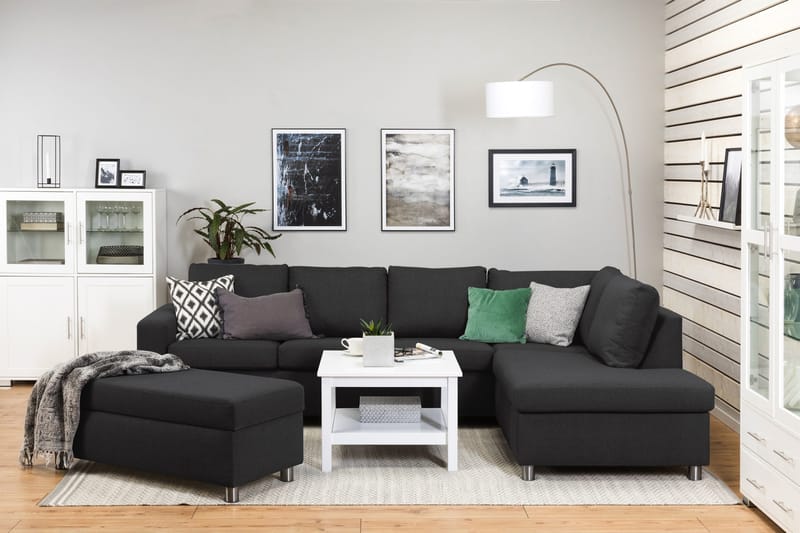 Crazy Fotpall med Förvaring 120x50 - Antracit - Products - Möbler - Fåtölj & stolar - Pall & puff - Fotpallar