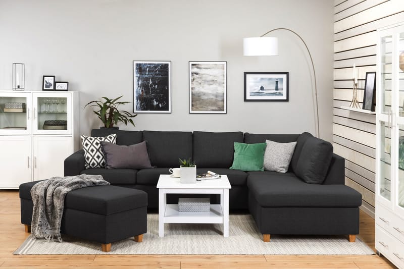 Crazy Fotpall med Förvaring 120x50 - Antracit - Products - Möbler - Fåtölj & stolar - Pall & puff - Fotpallar