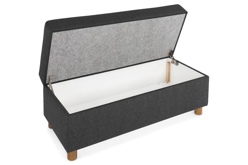 Crazy Fotpall med Förvaring 120x50 - Antracit - Products - Möbler - Fåtölj & stolar - Pall & puff - Fotpallar