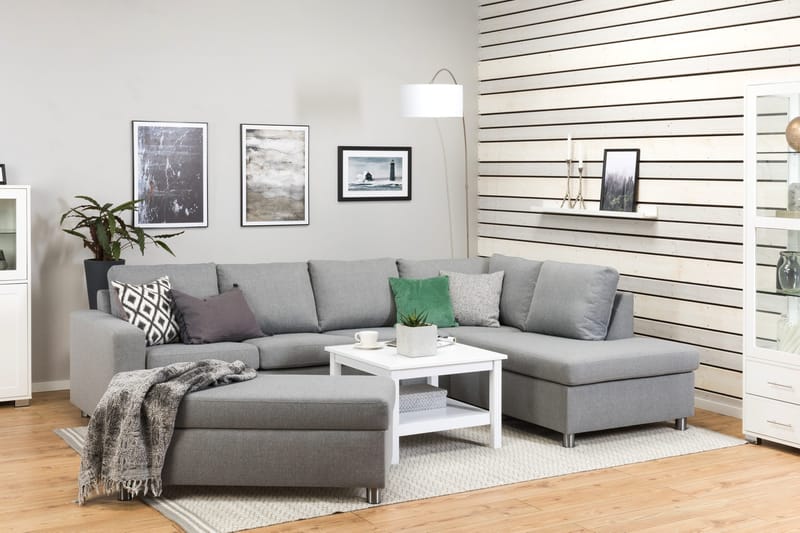 Crazy Fotpall med Förvaring 120x50 - Ljusgrå - Products - Möbler - Fåtölj & stolar - Pall & puff - Fotpallar