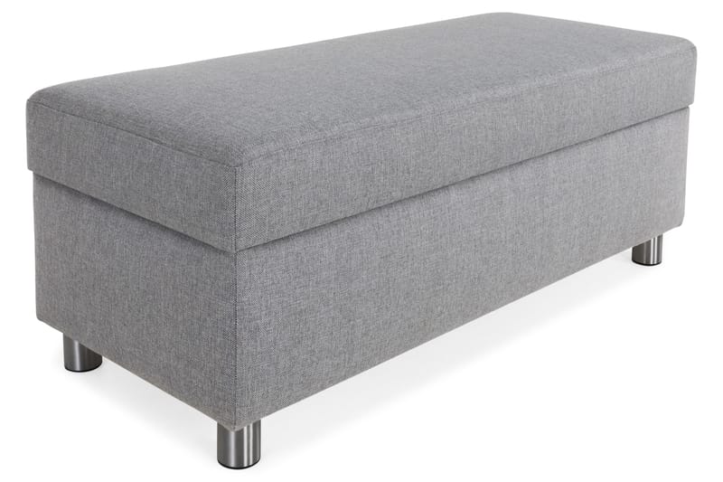 Crazy Fotpall med Förvaring 120x50 - Ljusgrå - Products - Möbler - Fåtölj & stolar - Pall & puff - Fotpallar