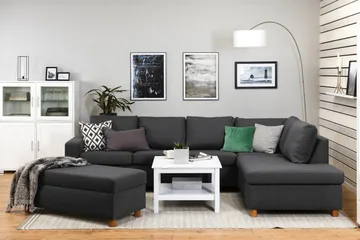 Crazy Fotpall med Förvaring 120x50 - Mörkgrå - Products - Möbler - Fåtölj & stolar - Pall & puff - Fotpallar