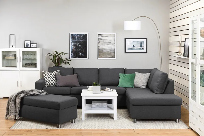 Crazy Fotpall med Förvaring 120x50 - Mörkgrå - Products - Möbler - Fåtölj & stolar - Pall & puff - Fotpallar