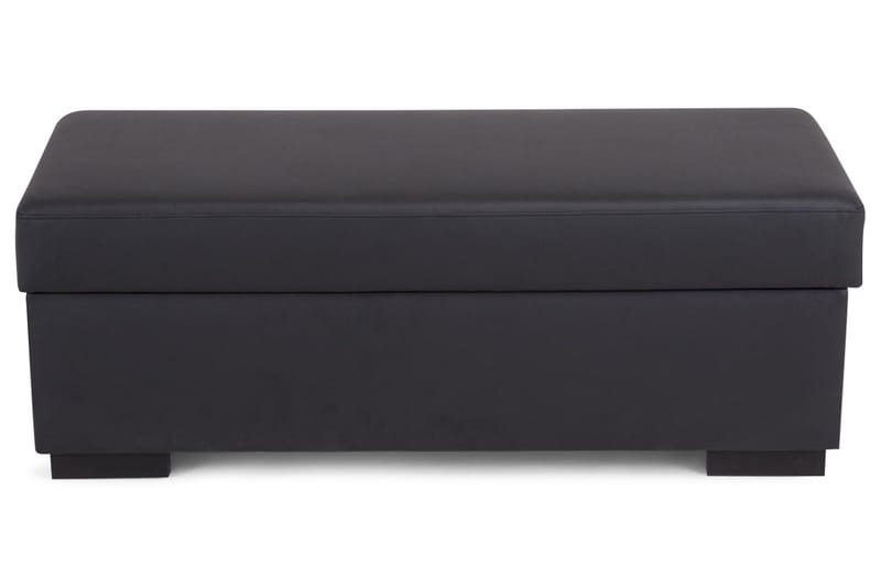 Crazy Fotpall med Förvaring 120x50 - Svart Konstläder - Products - Möbler - Fåtölj & stolar - Pall & puff - Fotpallar