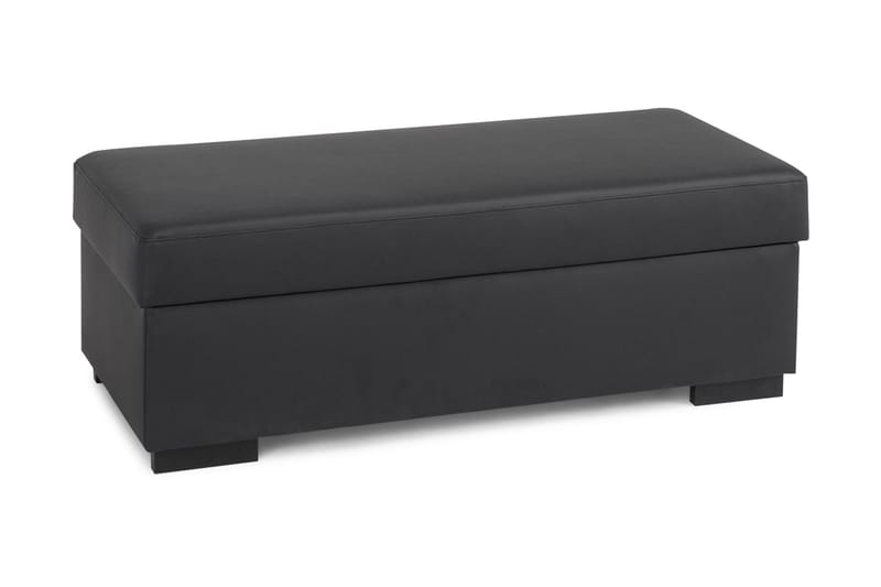 Crazy Fotpall med Förvaring 120x50 - Svart Konstläder - Products - Möbler - Fåtölj & stolar - Pall & puff - Fotpallar