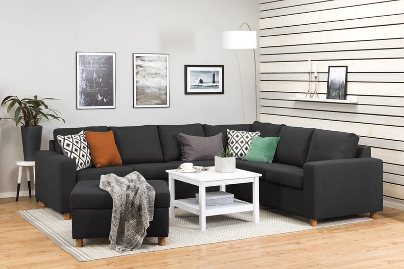 Crazy Fotpall med Förvaring 80x65 - Antracit - Products - Möbler - Fåtölj & stolar - Pall & puff - Fotpallar