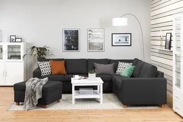 Crazy Fotpall med Förvaring 80x65 - Antracit - Products - Möbler - Fåtölj & stolar - Pall & puff - Fotpallar