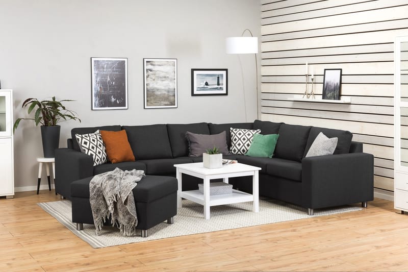 Crazy Fotpall med Förvaring 80x65 - Antracit - Products - Möbler - Fåtölj & stolar - Pall & puff - Fotpallar
