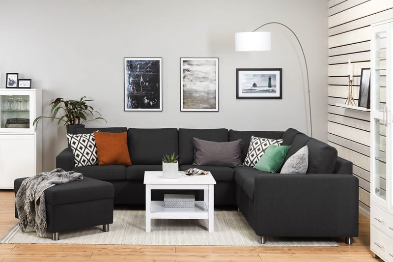 Crazy Fotpall med Förvaring 80x65 - Antracit - Products - Möbler - Fåtölj & stolar - Pall & puff - Fotpallar