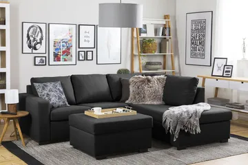 Crazy Fotpall med Förvaring 80x65 - Antracit - Products - Möbler - Fåtölj & stolar - Pall & puff - Fotpallar