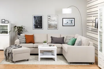 Crazy Fotpall med Förvaring 80x65 - Beige - Products - Möbler - Fåtölj & stolar - Pall & puff - Fotpallar