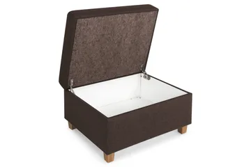 Crazy Fotpall med Förvaring 80x65 - Brun - Products - Möbler - Fåtölj & stolar - Pall & puff - Fotpallar