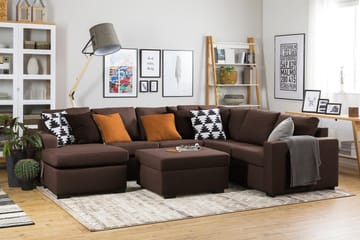 Crazy Fotpall med Förvaring 80x65 - Brun - Products - Möbler - Fåtölj & stolar - Pall & puff - Fotpallar