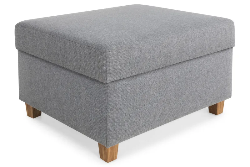 Crazy Fotpall med Förvaring 80x65 - Ljusgrå - Products - Möbler - Fåtölj & stolar - Pall & puff - Fotpallar