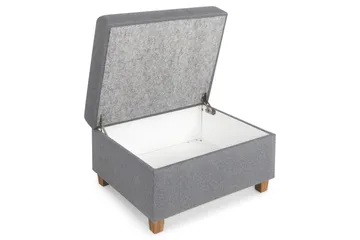 Crazy Fotpall med Förvaring 80x65 - Ljusgrå - Products - Möbler - Fåtölj & stolar - Pall & puff - Fotpallar