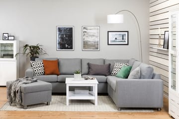 Crazy Fotpall med Förvaring 80x65 - Ljusgrå - Products - Möbler - Fåtölj & stolar - Pall & puff - Fotpallar