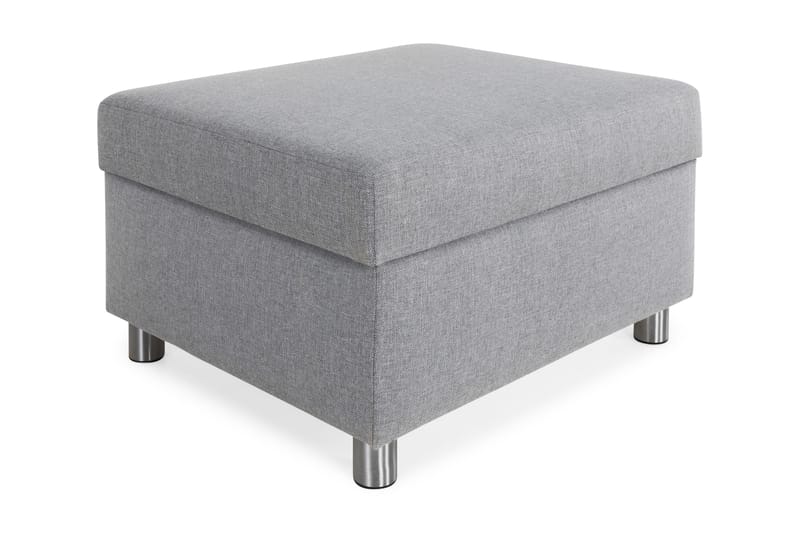 Crazy Fotpall med Förvaring 80x65 - Ljusgrå - Products - Möbler - Fåtölj & stolar - Pall & puff - Fotpallar
