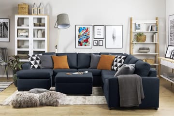 Crazy Fotpall med Förvaring 80x65 - Mörkblå - Products - Möbler - Fåtölj & stolar - Pall & puff - Fotpallar