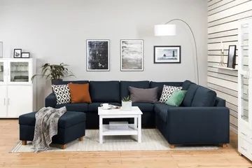 Crazy Fotpall med Förvaring 80x65 - Mörkblå - Products - Möbler - Fåtölj & stolar - Pall & puff - Fotpallar