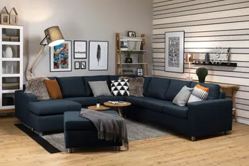 Crazy Fotpall med Förvaring 80x65 - Mörkblå - Products - Möbler - Fåtölj & stolar - Pall & puff - Fotpallar