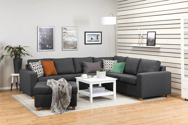 Crazy Fotpall med Förvaring 80x65 - Mörkgrå - Products - Möbler - Fåtölj & stolar - Pall & puff - Fotpallar