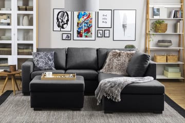 Crazy Fotpall med Förvaring 80x65 - Mörkgrå - Products - Möbler - Fåtölj & stolar - Pall & puff - Fotpallar