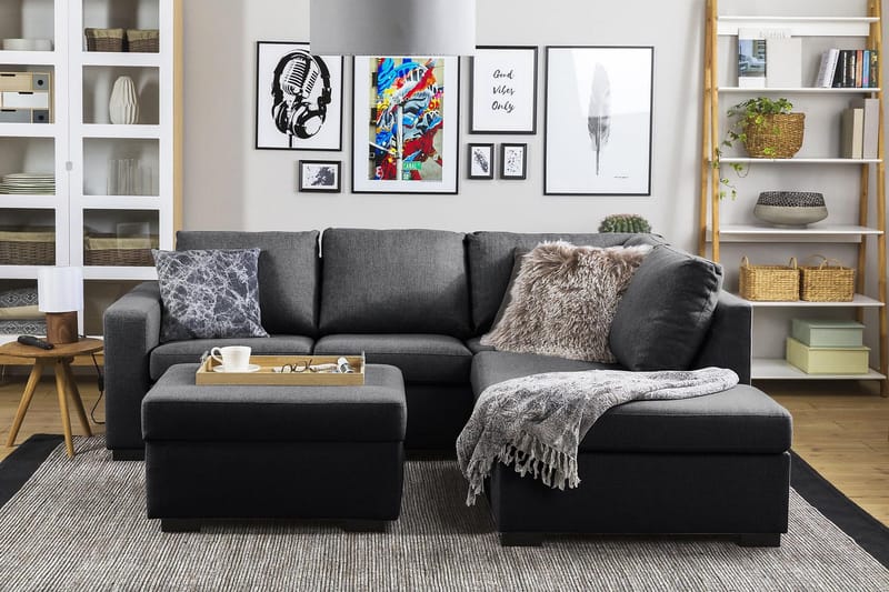 Crazy Fotpall med Förvaring 80x65 - Mörkgrå - Products - Möbler - Fåtölj & stolar - Pall & puff - Fotpallar