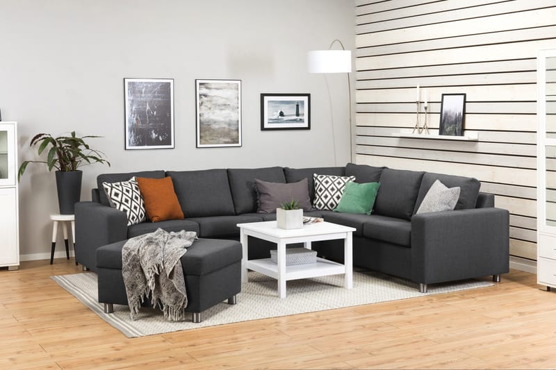 Crazy Fotpall med Förvaring 80x65 - Mörkgrå - Products - Möbler - Fåtölj & stolar - Pall & puff - Fotpallar