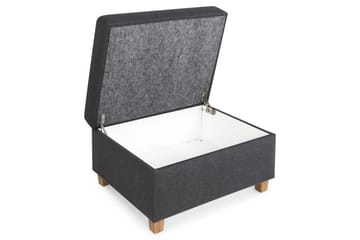 Crazy Fotpall med Förvaring 80x65 - Mörkgrå - Products - Möbler - Fåtölj & stolar - Pall & puff - Fotpallar