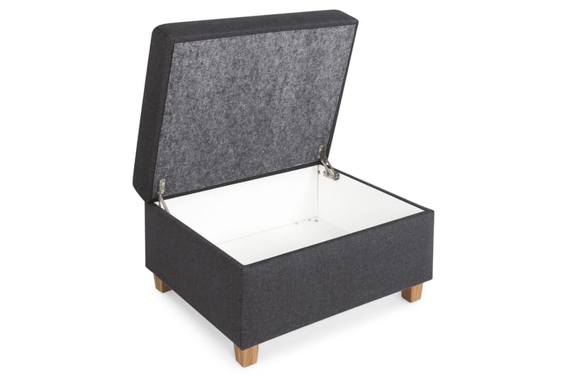 Crazy Fotpall med Förvaring 80x65 - Mörkgr å - Products - Möbler - Fåtölj & stolar - Pall & puff - Fotpallar