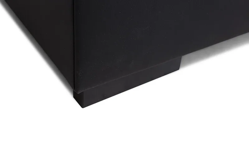 Crazy Fotpall med Förvaring 80x65 - Svart Konstläder - Products - Möbler - Fåtölj & stolar - Pall & puff - Fotpallar