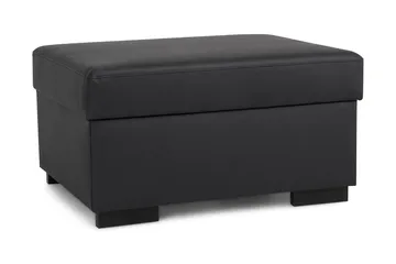 Crazy Fotpall med Förvaring 80x65 - Svart Konstläder - Products - Möbler - Fåtölj & stolar - Pall & puff - Fotpallar
